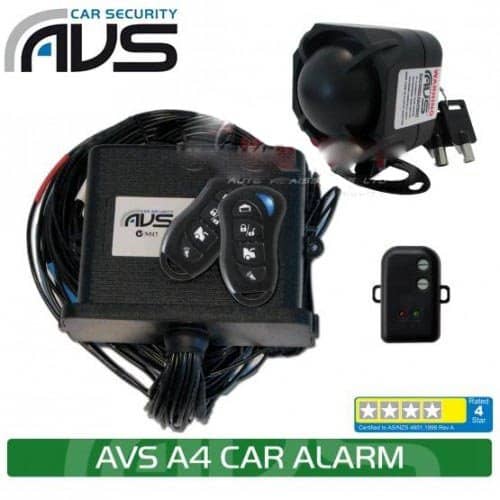 AVS Car Alarm 4 Stars A4 w/ Immobilisers - DEAL